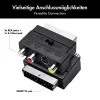 LogiLink προσαρμογέας SCART σε RCA/S-Video με διακόπτη, μαύρο