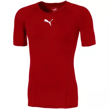 Puma LIGA Baselayer ανδρικό μπλουζάκι κοντό μανίκι κόκκινο μέγεθος S