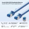 LogiLink Cat.6A Slim S/FTP LSZH καλώδιο patch, μπλε, 5 m, SlimLine