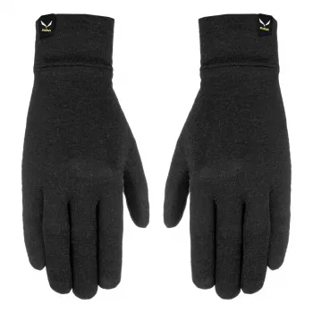 Salewa Cristallo Liner μάλλινα γάντια μαύρα μέγεθος L