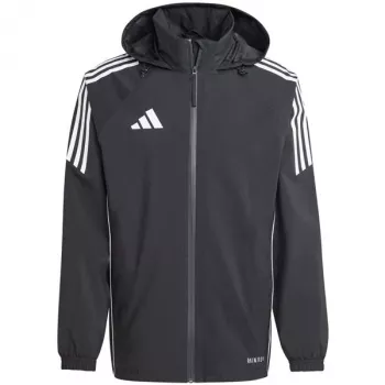 ανδρικό αδιάβροχο μπουφάν ποδοσφαίρου adidas Tiro 24 Rain μαύρο λευκό IJ7390 M
