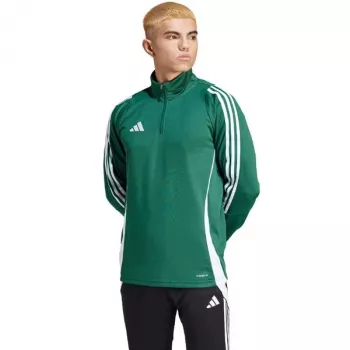 adidas Tiro 24 προπονητικό τοπ ανδρικό sweatshirt πράσινο-λευκό IS1040 2XL