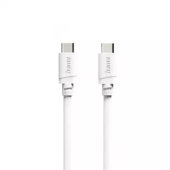 Hama καλώδιο USB-C σε USB-C, 2 m, 60 W Power Delivery, λευκό