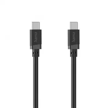 Hama καλώδιο USB-C σε USB-C, 3 m, 60 W, μαύρο