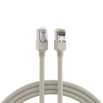 EFB Elektronik K8452.50 καλώδιο patch RJ45 Cat.5e F/UTP LSZH, Draka UC300 TM11, 4x2 x AWG26/7, επιχρυσωμένες επαφές, 50 m, γκρι