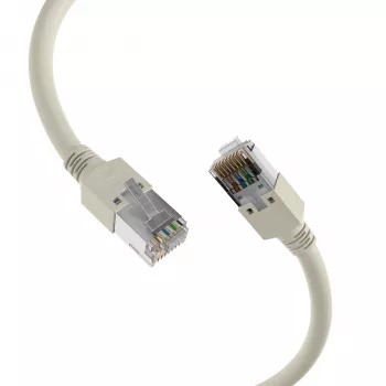 EFB Elektronik K8452.50 καλώδιο patch RJ45 Cat.5e F/UTP LSZH, Draka UC300 TM11, 4x2 x AWG26/7, επιχρυσωμένες επαφές, 50 m, γκρι