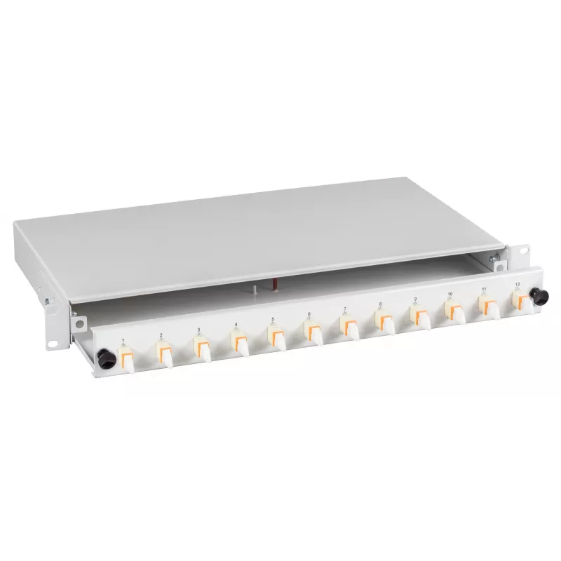 EFB Elektronik BA71533.24 24-Port E2000/APC Single-Mode Rack-Mount Fiber Splice Box, 1U, OS2, με pigtails