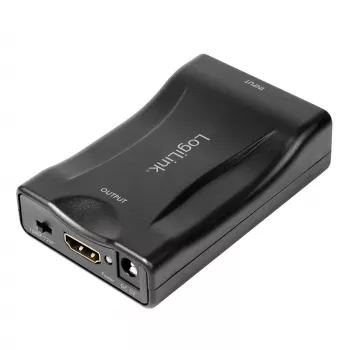LogiLink CV0160 SCART σε HDMI μετατροπέας προσαρμογέας, 1080p, μαύρο