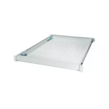 LogiLink 19 ιντσών ρυθμιζόμενο ράφι rack για rack βάθους 800 mm, ανοιχτό γκρι