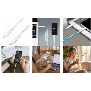 LogiLink CU0265 Καλώδιο USB 2.0 Type-C, 3 m, λευκό, 480 Mbps, φόρτιση 60W