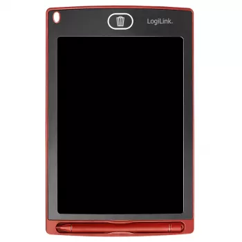 LogiLink LCD πινακίδα γραφής 8,5 ιντσών, κόκκινη, με 2 μαγνήτες