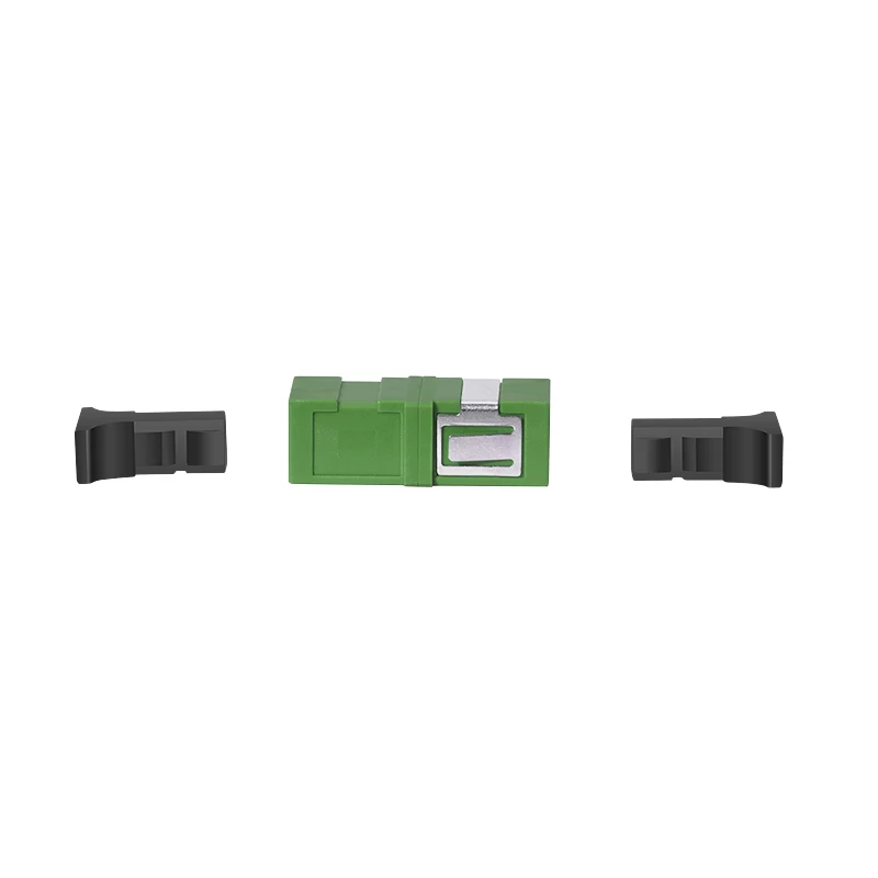 LogiLink FA01SC8 SC Simplex APC προσαρμογέας οπτικής ίνας, χωρίς φλάντζα, πράσινο, συσκευασία 12 τεμ.