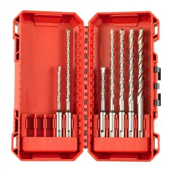 Milwaukee SDS Plus M2 σετ τρυπανιών σφυριού, 7 τεμ. (5, 6, 8 x 110 mm; 6, 8, 10, 12 x 160 mm)