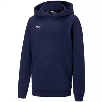 PUMA teamGOAL 23 Casuals Junior φούτερ με κουκούλα Peacoat Navy Blue 128