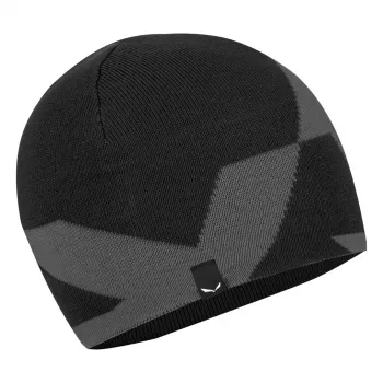 Salewa Pure Reversible σκούφος από μαλλί μερινό - Black Out - Unisex One Size