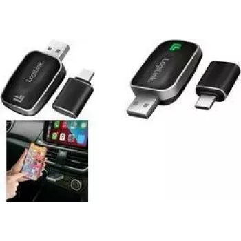 LogiLink BT 5.0 ενσύρματος σε ασύρματο προσαρμογέας CarPlay / Android Auto, τύπου dongle