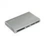 LogiLink USB 3.2 Gen1 5-in-1 αναγνώστης καρτών, μεταλλικό περίβλημα, ασημί