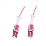 LOGILINK Uniboot Push-Pull καλώδιο patch οπτικών ινών LC-LC OM4, 0,5 m