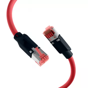 EFB Elektronik K8048PUI30 βιομηχανικό καλώδιο patch RJ45 Cat.6A S/FTP PUR, Draka UC900 TM21, ανθεκτικό σε λάδια και UV περίβλημα, 4x2 x AWG26/7, 30 m, κόκκινο