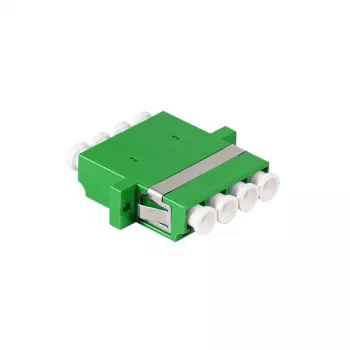 LogiLink σετ προσαρμογέων LC Quad οπτικών ινών, 12 τεμ., πράσινο, με φλάντζα, SC Duplex Breakout