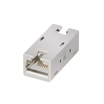 LogiLink Cat.6A θωρακισμένος συνδετήρας RJ45 Inline, μεταλλικό περίβλημα, βιομηχανική ποιότητα