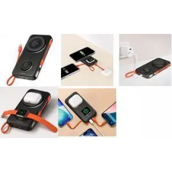 LogiLink PA0373 5-in-1 ασύρματο powerbank 10000 mAh Μαύρο