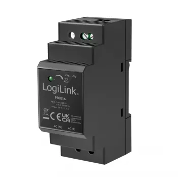 LogiLink PS0016 Τροφοδοτικό ράγας DIN, 36 W 24 V
