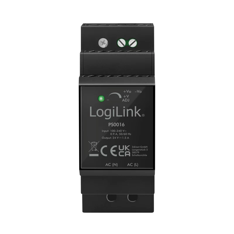LogiLink PS0016 Τροφοδοτικό ράγας DIN, 36 W 24 V