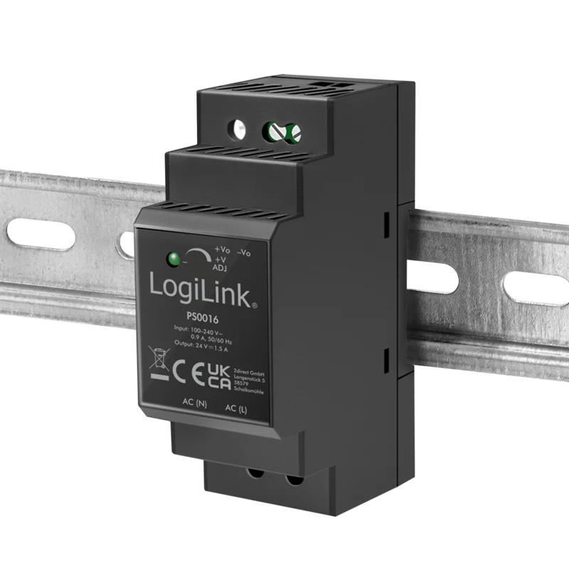 LogiLink PS0016 Τροφοδοτικό ράγας DIN, 36 W 24 V