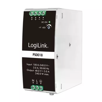 LogiLink Professional Τροφοδοτικό ράγας DIN 240 W 48 V
