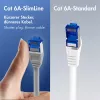 LogiLink SlimLine Καλώδιο patch Cat.6A S/FTP LSZH, Κίτρινο, 5m