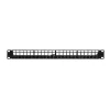 LogiLink Modular 24-Port Cat.6A Keystone Patch Panel, 19 ιντσών/1U, Μαύρο, EconLine