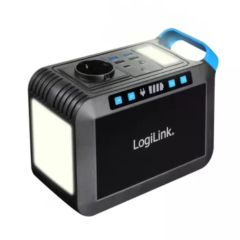 LogiLink Powerstation 200W, 148Wh Li-ion, καθαρό ημιτονοειδές κύμα, USB-C PD 45W, LED φως