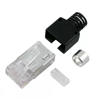 EFB Elektronik Stewart SS37 RJ45 βύσμα αρσενικό, επιτόπιας συναρμολόγησης, θωρακισμένο, χωρίς εργαλεία, Cat.6A/7/7A/8, χυτό ψευδάργυρος, χρυσές επαφές