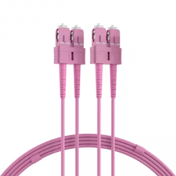 EFB Elektronik O0318.1-1.2 SC Duplex OM4 Multimode καλώδιο patch οπτικών ινών, 1m, μωβ, LSZH