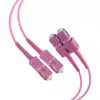 EFB Elektronik O0318.1-1.2 SC Duplex OM4 Multimode καλώδιο patch οπτικών ινών, 1m, μωβ, LSZH