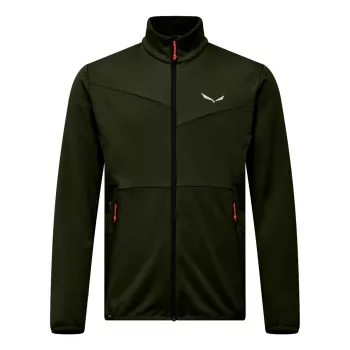 Salewa Puez Cammino Full-Zip fleece sweatshirt ανδρικό σκούρο ελιά