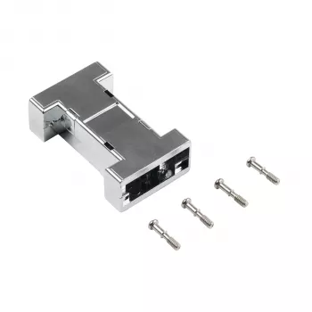 EFB ELEKTRONIK EB0909MV2 Μεταλλικό κενό περίβλημα διασύνδεσης, 1-Port Keystone, Ασημί