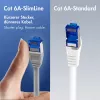 LogiLink SlimLine Cat.6A S/FTP LSZH Καλώδιο patch, 7,5 m, Μαύρο