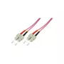 LogiLink OM4 SC/SC Duplex Καλώδιο patch οπτικής ίνας πολυτροπικό, 3,0 m, LSZH Μωβ