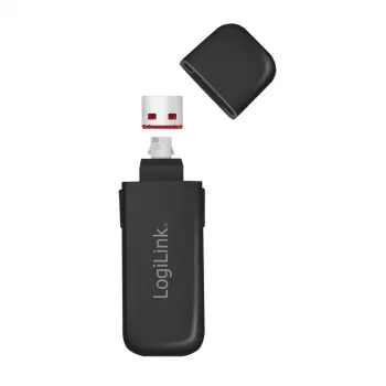 LogiLink AU0054 USB-A Port Blocker με 1 κλειδί και 4 κλειδαριές, έκδοση ταξιδιού, Μαύρο