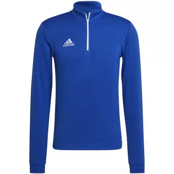 adidas Entrada 22 προπονητικό τοπ ανδρικό Team Royal Blue/λευκό με μισό φερμουάρ μακρυμάνικο φούτερ HG6286 L