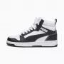 Puma Rebound V6 Mid παιδικά sneaker λευκό μαύρο 393831 01 μέγεθος 38