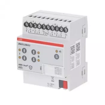 ABB JRA/S2.230.5.2 KNX ενεργοποιητής ρολών/περσίδων, 2 καναλιών, 230 V AC, 5 A, ράγα DIN