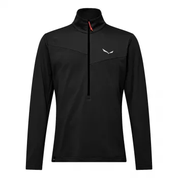 Salewa Puez Cammino Polarlite fleece μπουφάν με μισό φερμουάρ ανδρικό - Black Out, μέγεθος M
