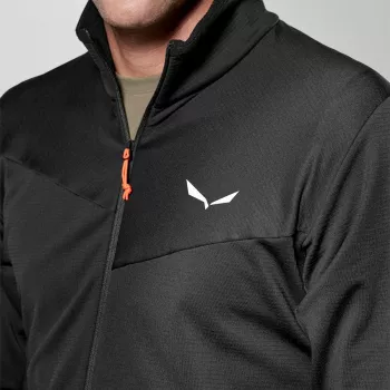 Salewa Puez Cammino Polarlite fleece μπουφάν με μισό φερμουάρ ανδρικό - Black Out, μέγεθος M