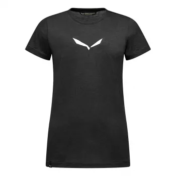 Salewa γυναικείο T-shirt Solid Dry Black Out μέγεθος L