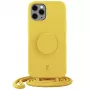 Just Elegance PopGrip θήκη για iPhone 11 Pro – Κίτρινο πόδι κουνελιού