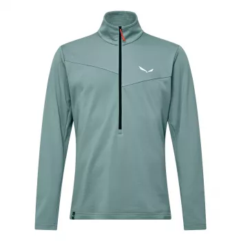 Salewa Puez Cammino Polarlite ανδρικό fleece μπουφάν με μισό φερμουάρ, Willow, S