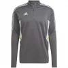 adidas Condivo 22 ανδρικό αθλητικό sweatshirt προπόνησης 1/2 Zip Grey Two/λευκό HD2312
